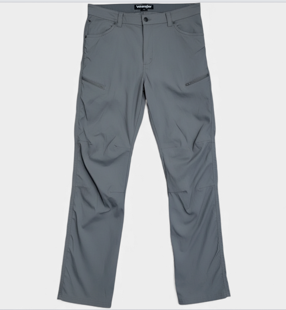 WRANGLER ATG All Terrain Gear GRAY CARGO PANTS Work Hiking Stretch Dry 40x30