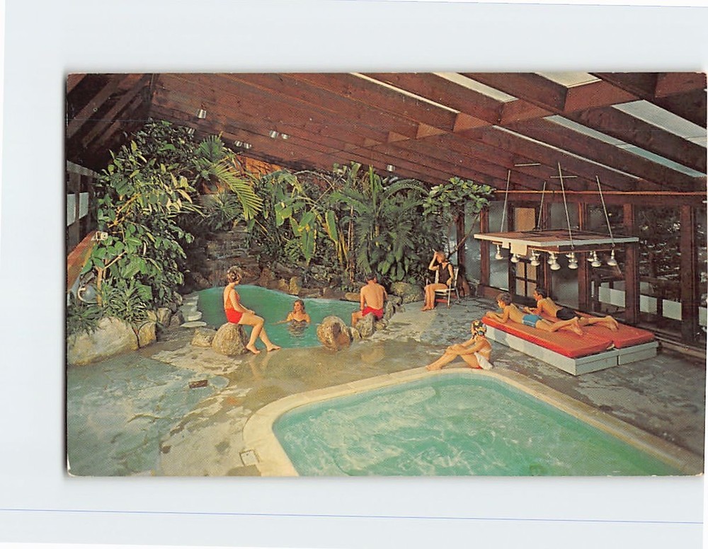 Postcard Japanese Dream Pools Snow Lake Lodge Mt. Snow Vermont USA