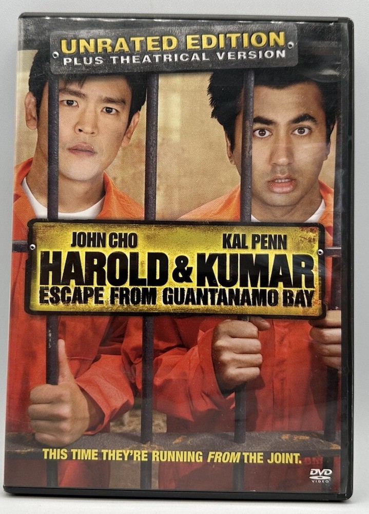Harold & Kumar Escape From Guantanamo Bay DVD Widescreen John Cho Kal Penn 2008