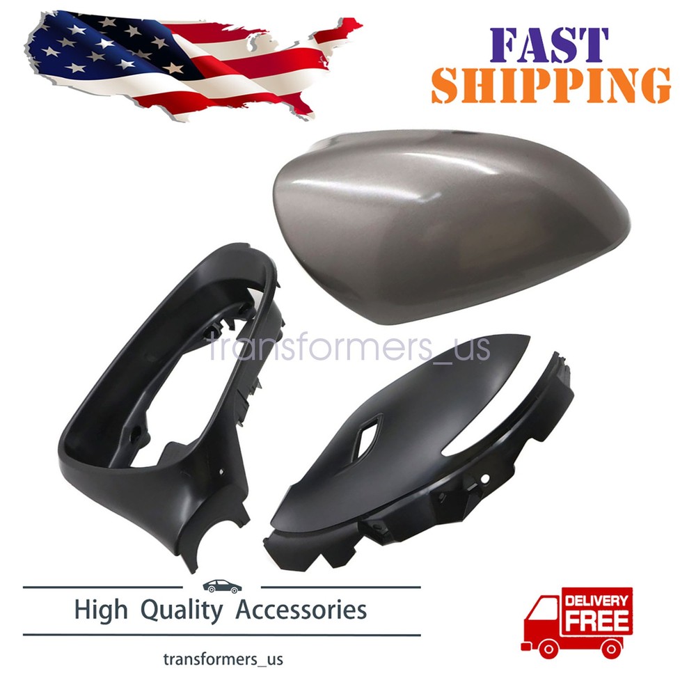 1SET FOR LEXUS 13-18 ES350 GS350 IS350 SILVER OUTER MIRROR COVER RIGHT PASSENGER