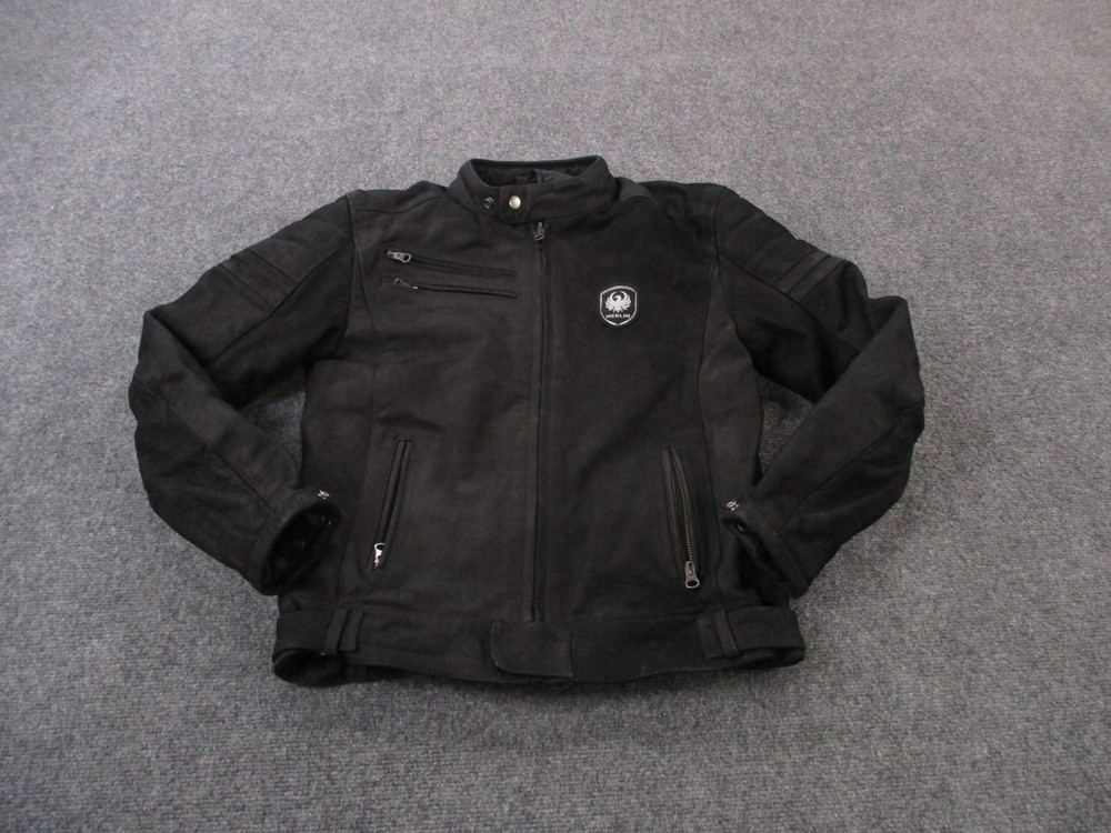 Merlin Heritage Collection Leather Jacket Mens 38 Biker Heavy Motorcycle Lined