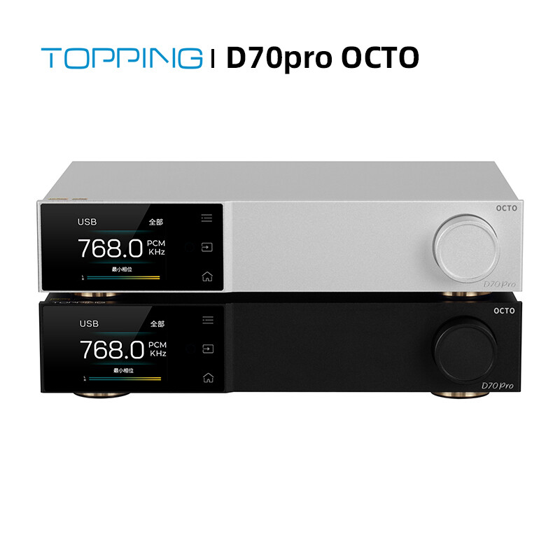 TOPPING D70Pro OCTO HIFI DAC 8x CS43198 DAC Chip Hi-res Wireless Audio Decoder