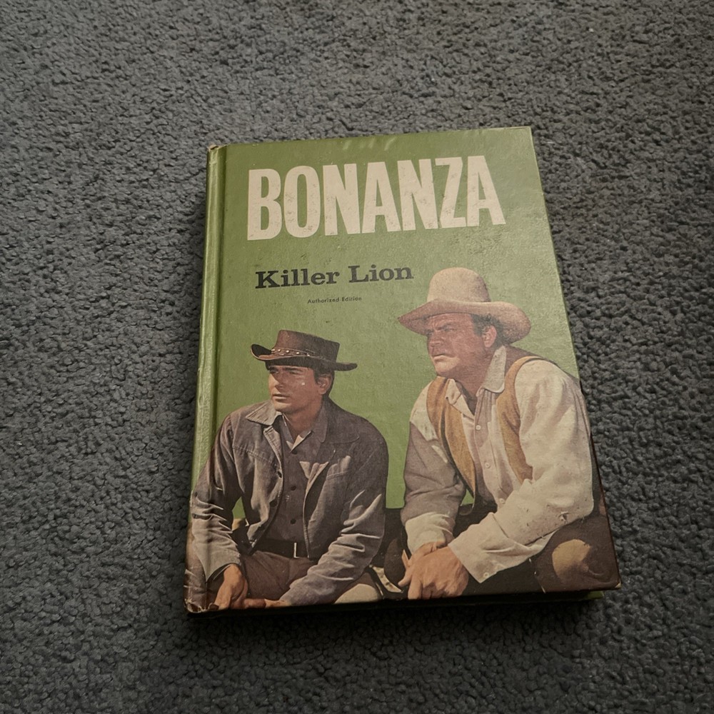 Vintage Whitman Bonanza Killer Lion Hardcover Book 1966
