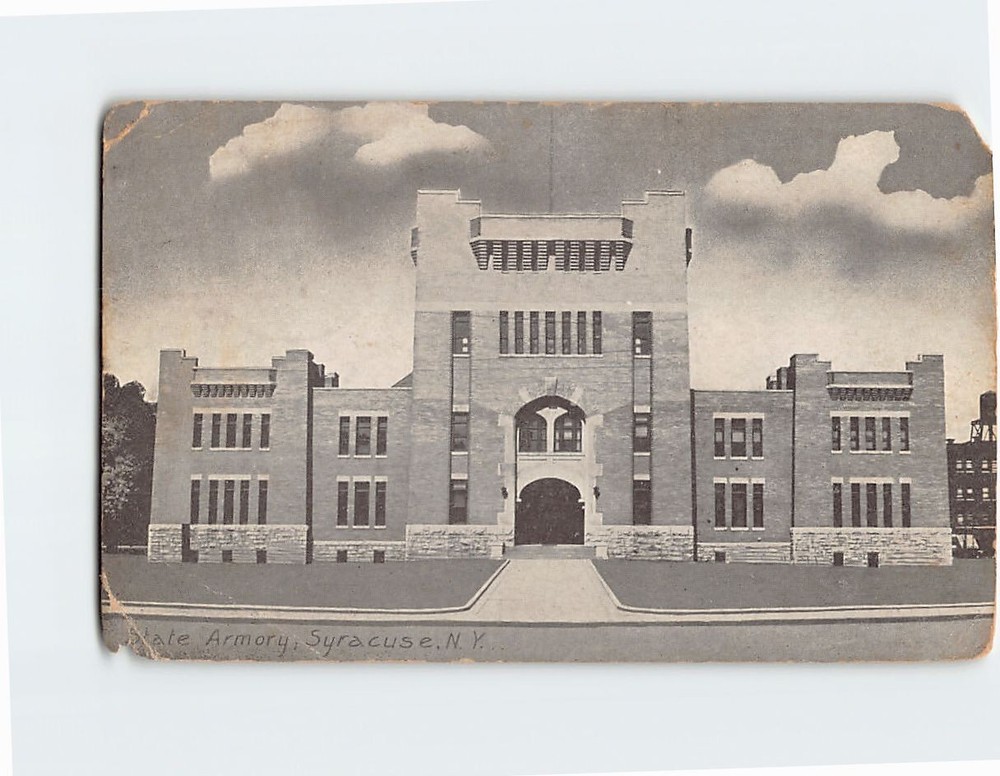 Postcard State Armory, Syracuse, New York