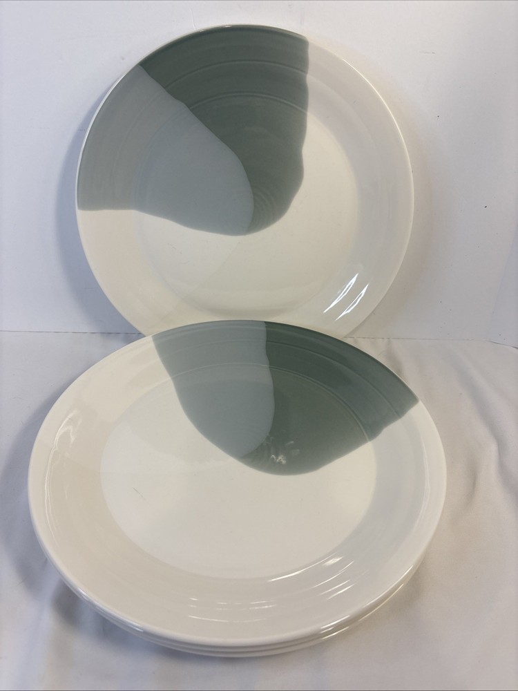 4 Royal Doulton Signature 1815 London porcelain 11 1/4” dinner plates Green