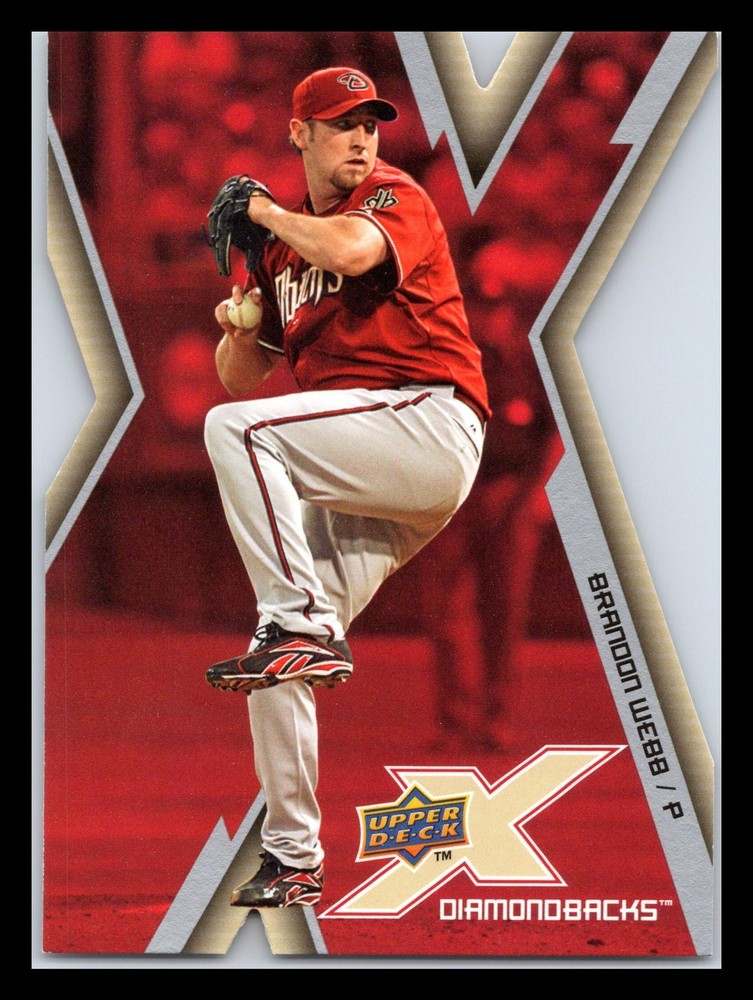2009 Upper Deck X #3 Brandon Webb Die Cut Arizona Diamondbacks