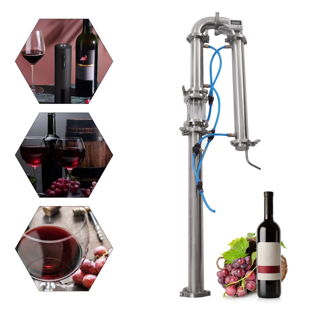 Wine Beer Keg Kit 51mm Moonshine Tube Pipe Still Distillation Column Tubular DIY