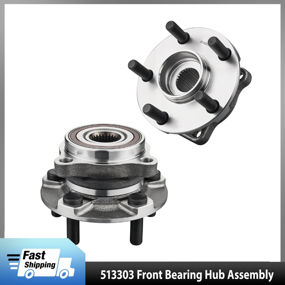 2x 513303 Front Wheel Hub & Bearing Assembly for 2008-2014 Subaru Impreza 2.0L