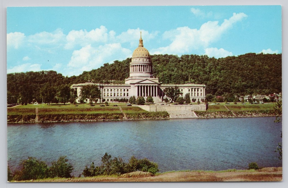 Charleston WV State Capitol Building Curteichcolor Postcard