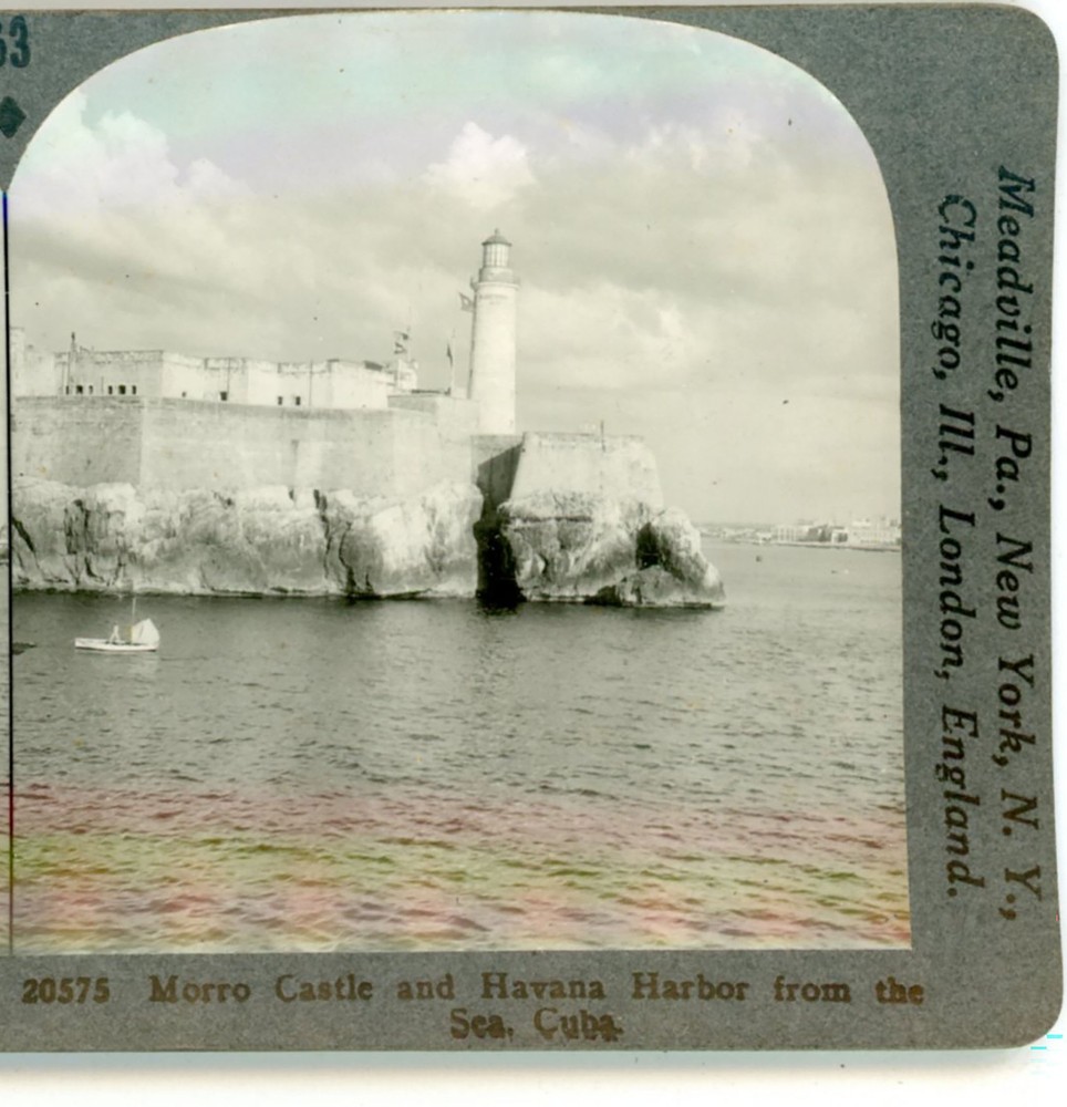 Morro Castle Havana Harbor Cuba Keystone Stereoview