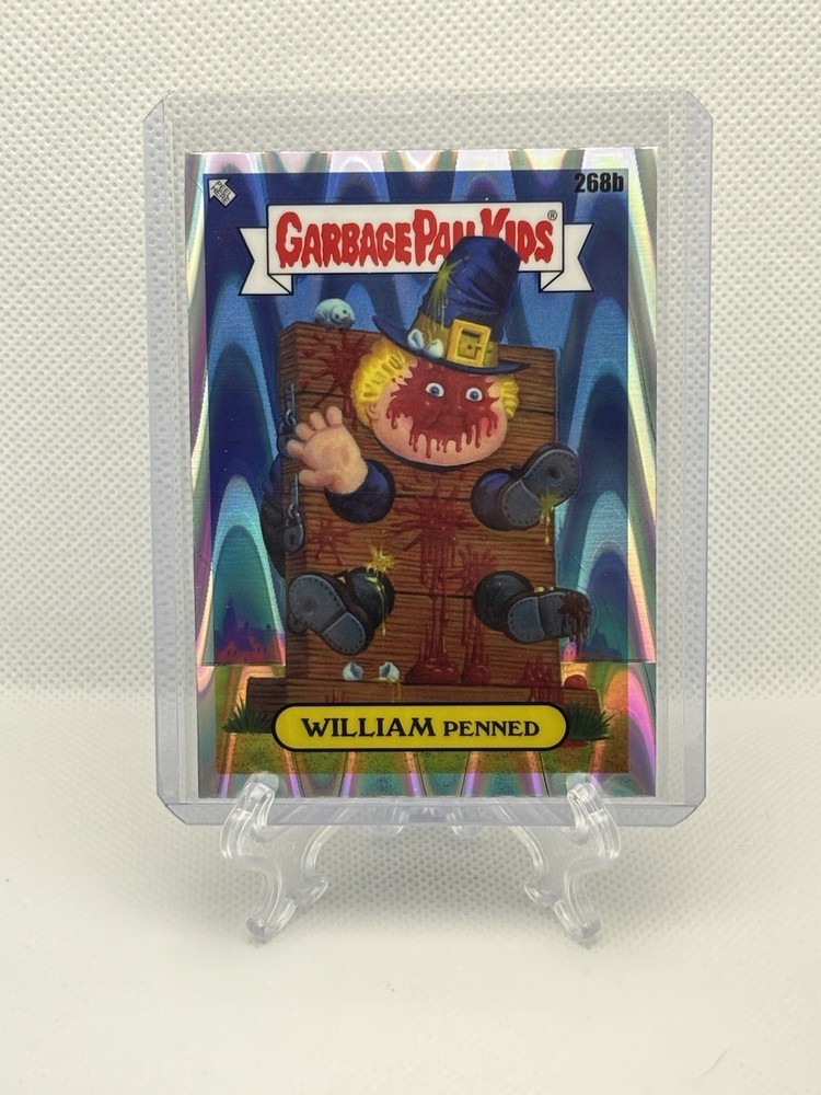 William Penned #268b 2024 Topps Chrome Garbage Pail Kids GPK Ray Wave Refractor