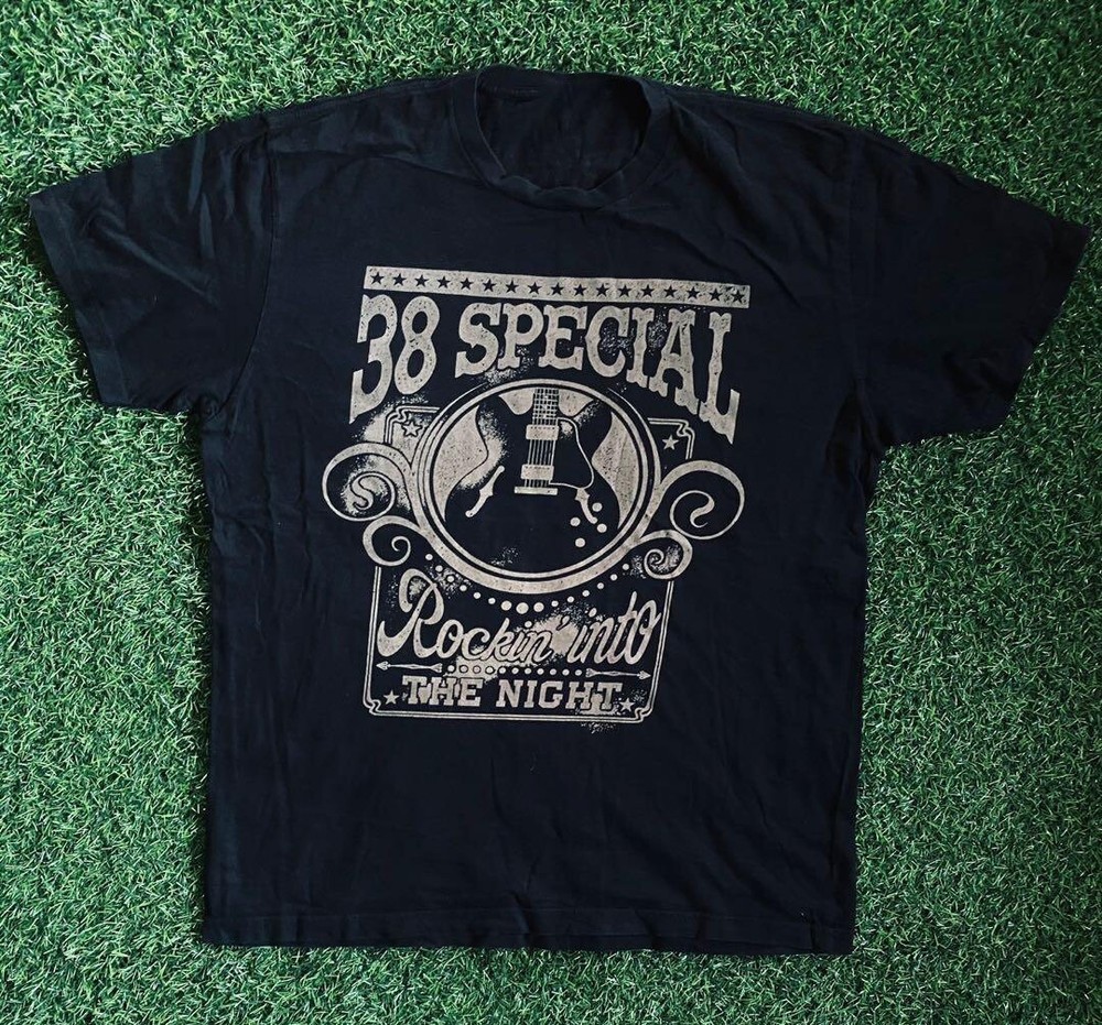 Vintage 38 Special Band Tour Cotton Black Unisex Tee Sizes S-5XL MC087