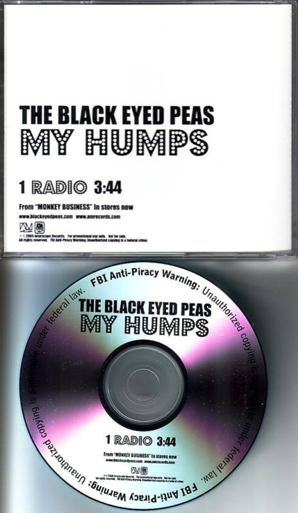 BLACK EYED PEAS My Humps RARE RADIO VERSION PROMO DJ CD