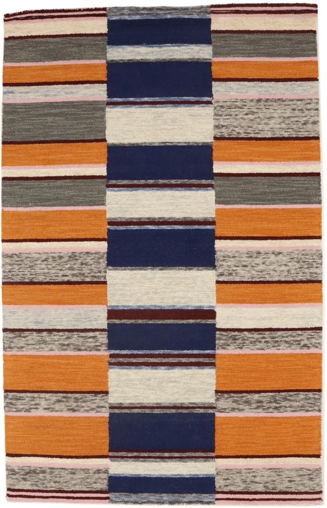 Stripes 5X8 Design Hand-Tufted Modern Multicolored Rug Kids Room Decor Carpet