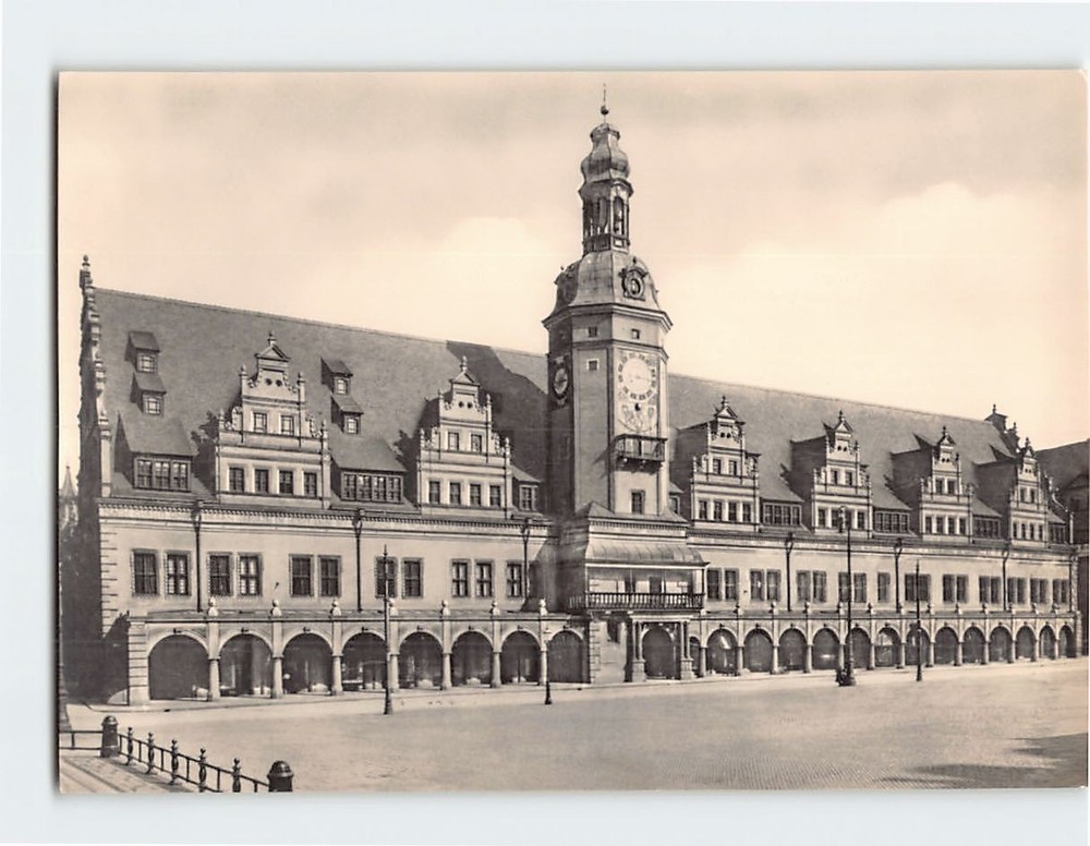 Postcard Old Town Hall Leipzig Germany