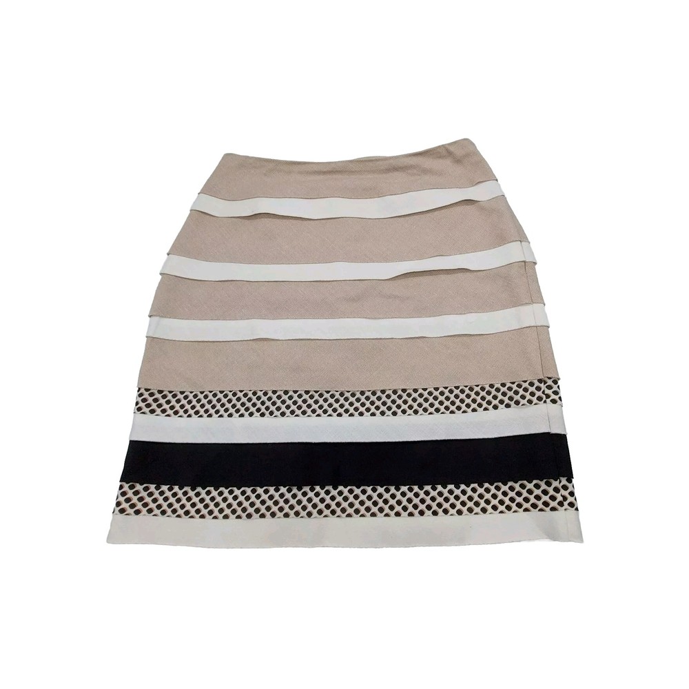 White House Black Market Layered Pencil Skirt Women's Size 6 Multi-colored