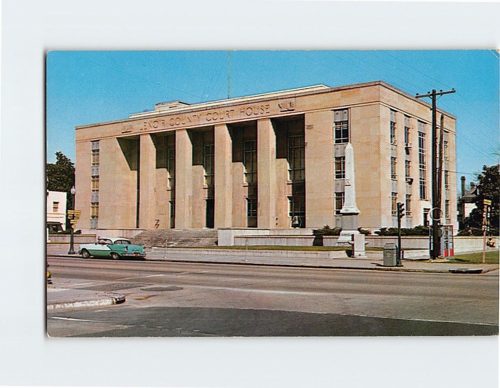 Postcard Court House Kinston North Carolina USA