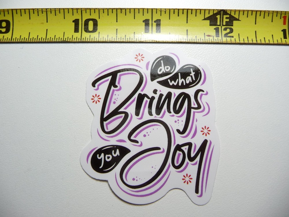 Glossy Motivational Attitude Sticker Decal to Bring Joy