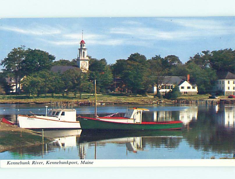Pre-1980 RIVER SCENE Kennebunkport Maine ME hp5245