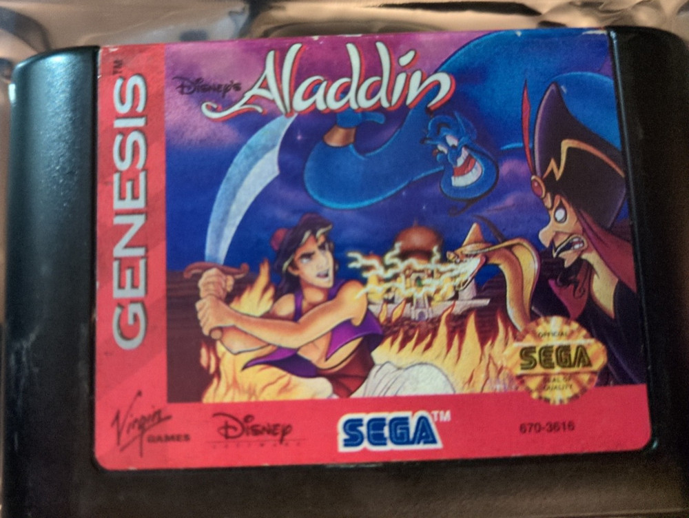 Disney's Aladdin - Genesis - Cartridge Only - Tested Working!