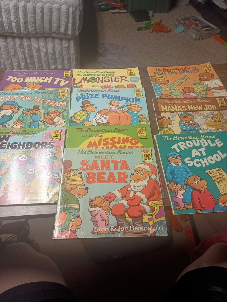 Lot of 10 Vintage 1980s Berenstain Bears Softcover First Time Picture Books C