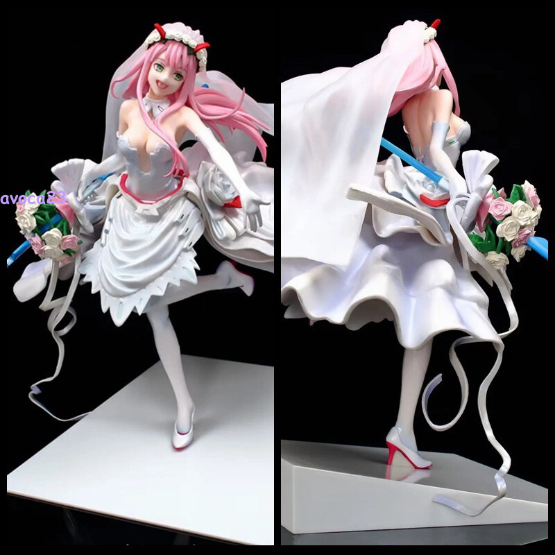 DARLING in The FRANXX Zero Two Code 002 Wedding Dress Ver. PVC Figure Statue New