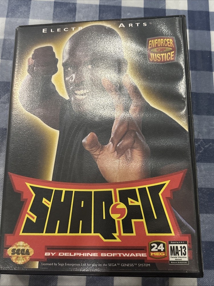 Shaq-Fu (Sega Genesis, 1994) Complete CIB W/ Manual Tested Working