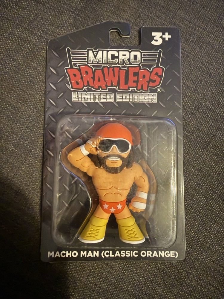Macho Man Randy Savage ( Orange ) Micro Brawlers Figure By Pro Wrestling Crate