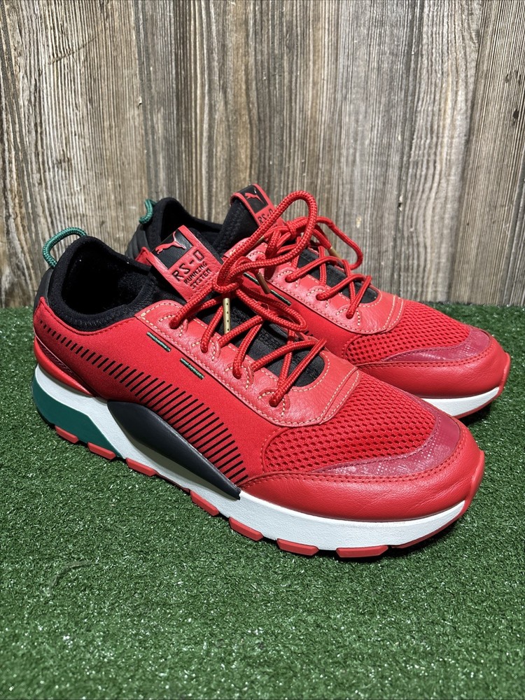PUMA RS-0 RM Athletic Running Sneakers Red Green White Men’s Size 9 US