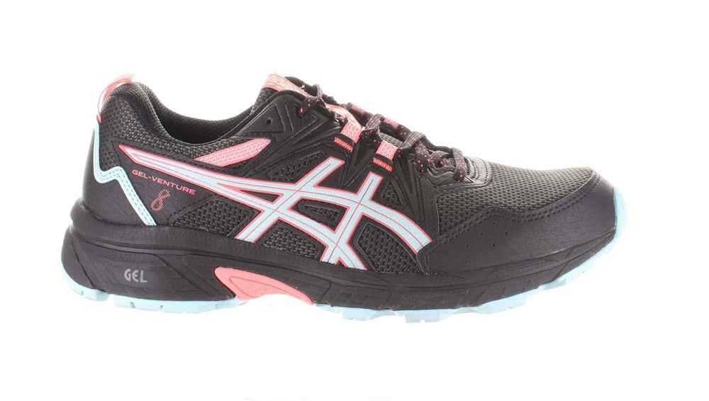 ASICS Womens Gel-Venture 8 Black Hiking Shoes Size 9.5 (Wide) (7775297)
