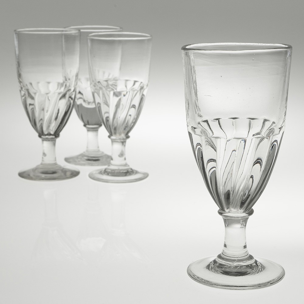 Four French Antique Absinthe Glasses c1890-image