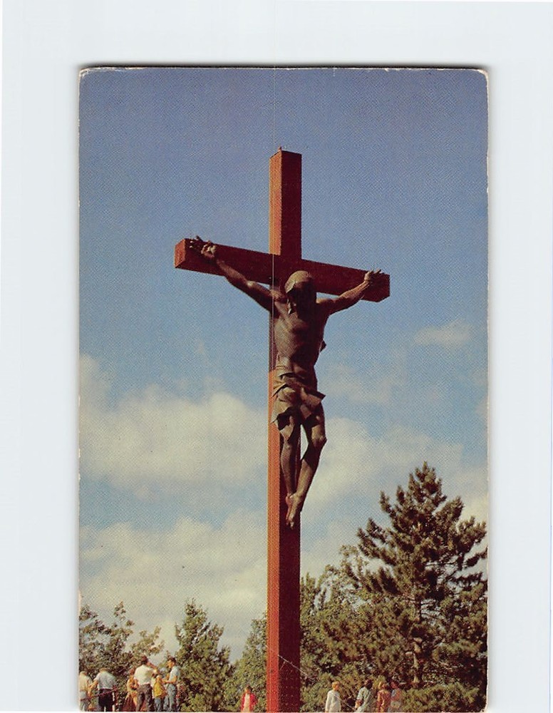 Postcard Calvary Cross Indian River Michigan USA