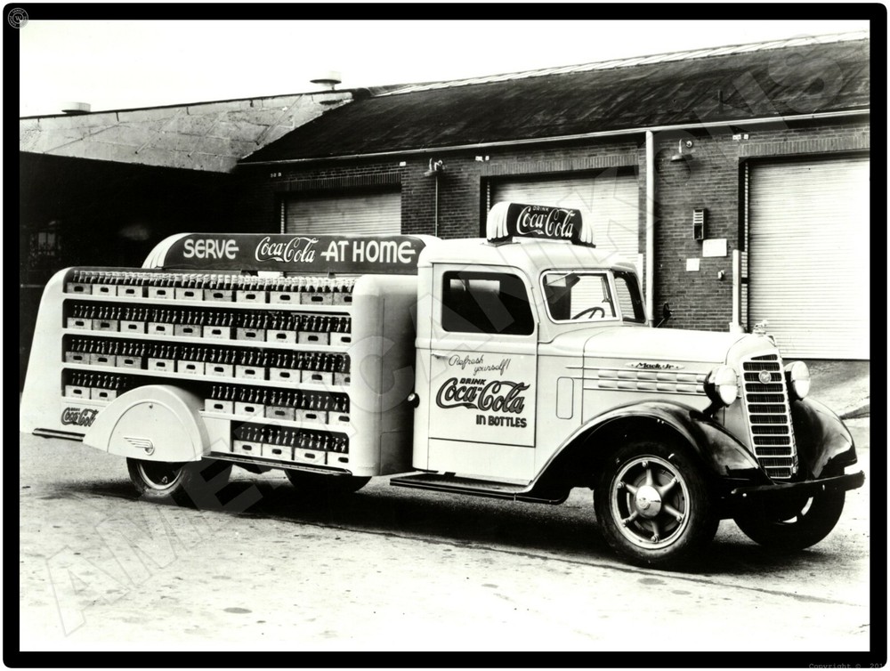 Mack Trucks AC New Metal Sign: 1937 Junior Model Coca Cola Coke Delivery Truck