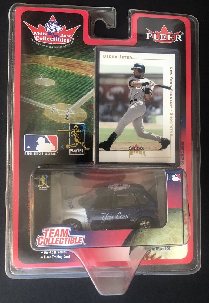 Derek Jeter 2001 White Rose Collectible New York Yankees PT Cruiser Fleer Card