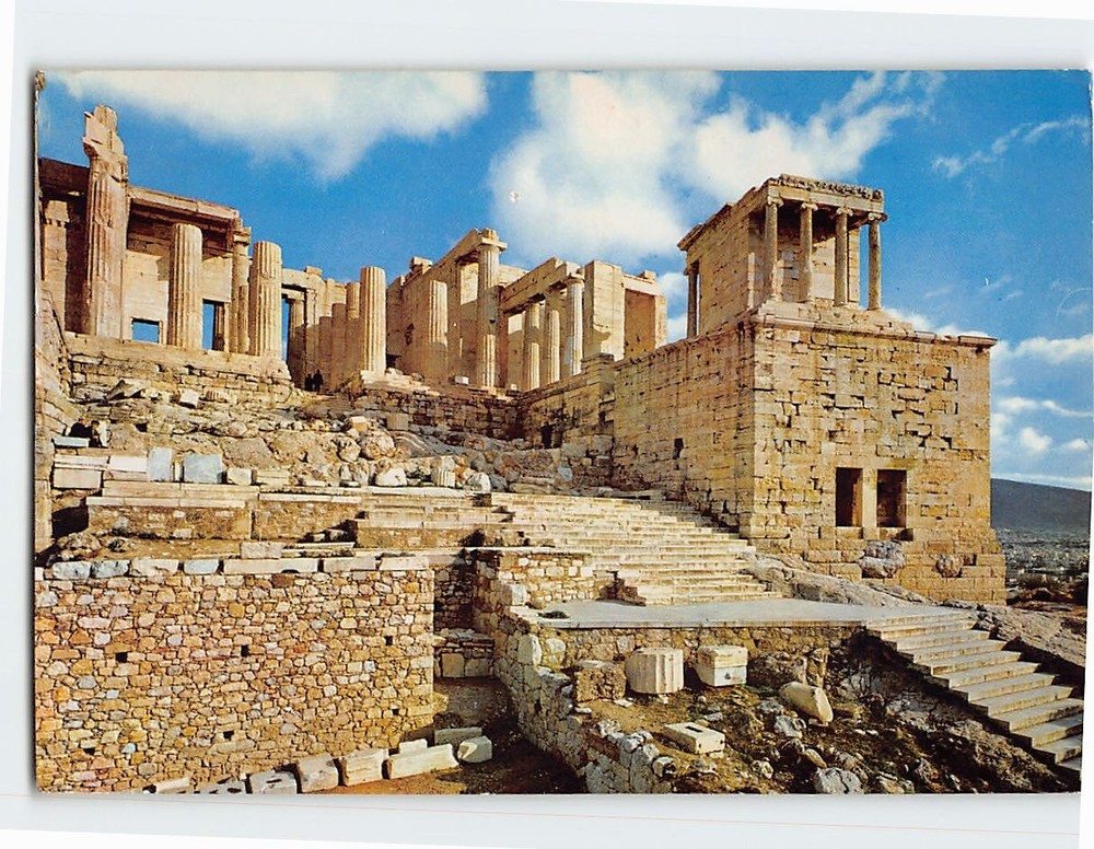 Postcard The Propylaea Acropolis of Athens Greece
