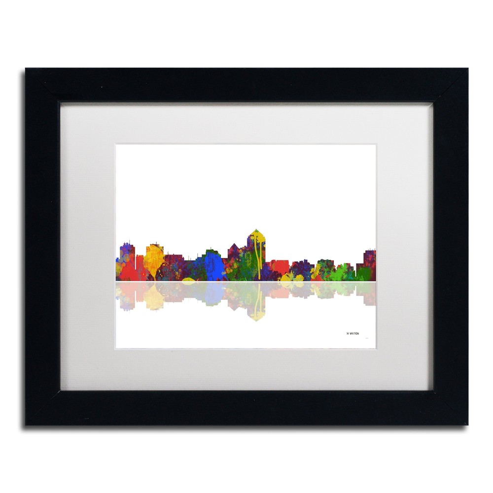Albuquerque New Mexico Skyline by Marlene Watson Frame, 11 x 14