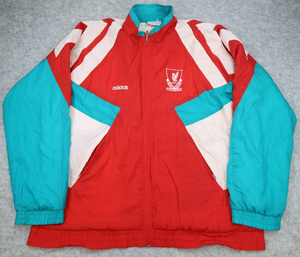 Vintage Liverpool Tracksuit Jacket Extra Large Red 1992 1993 Adidas Centenary