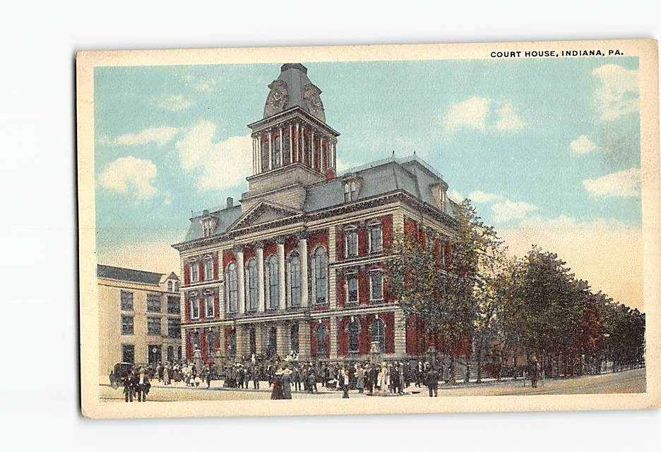Postcard Court House Indiana Pennsylvania USA North America