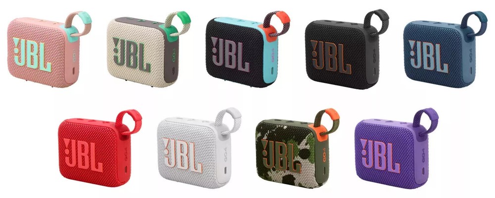 JBL GO4 Portable IP67 Waterproof Bluetooth Speaker in Multiple Colors
