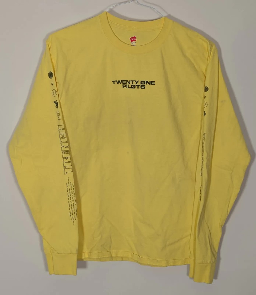 Men's Medium 21 Pilots Concert T-Shirt Long Sleeve Trench Tour