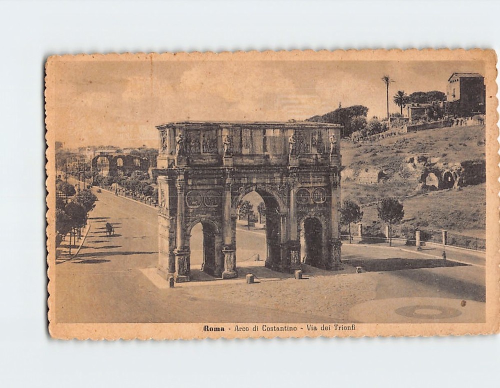 Postcard Arco di Constantino Rome Italy