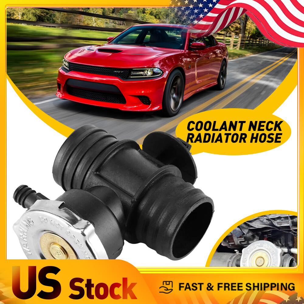 2009-2019 Dodge Journey Radiator Coolant Neck Hose Connector with Cap Charger