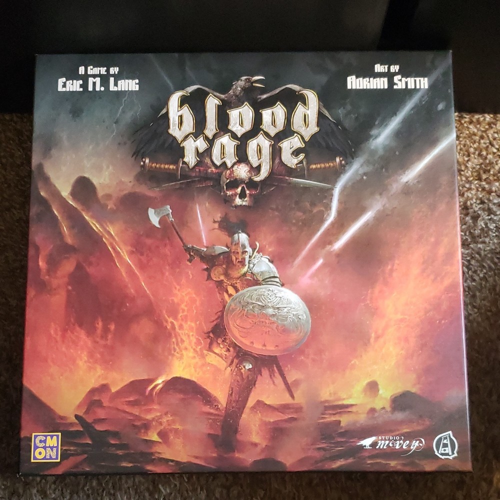 CMON Blood Rage Vikings Board Game w/ Miniatures Complete Game 2+ 14+ NM