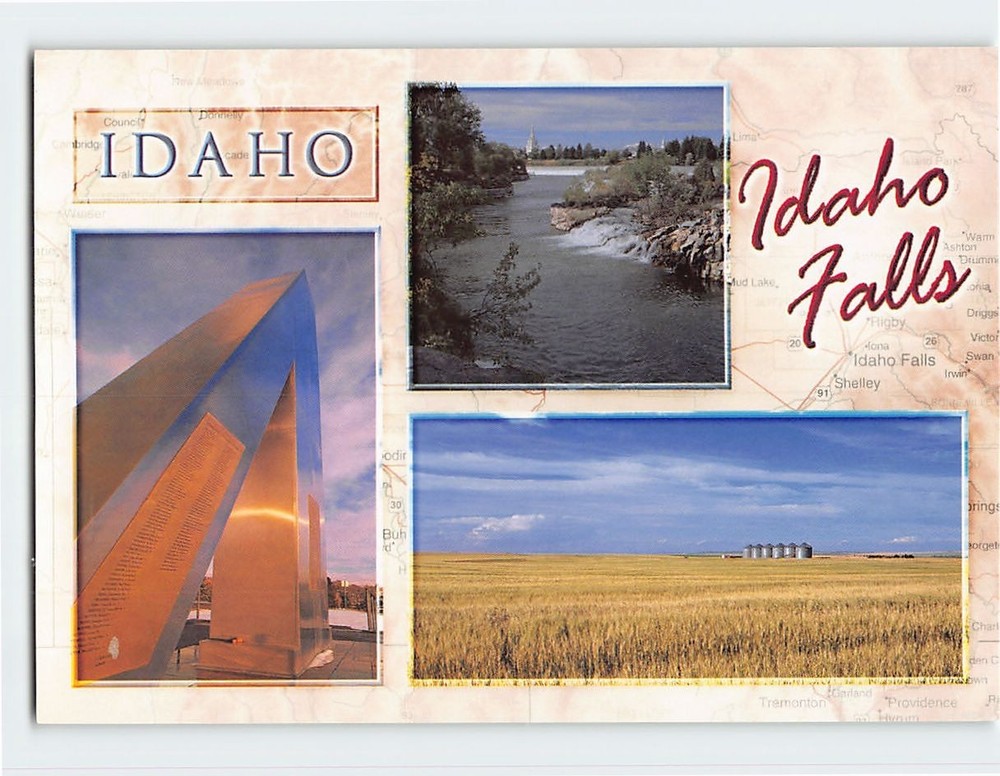 Postcard Idaho Falls Idaho USA