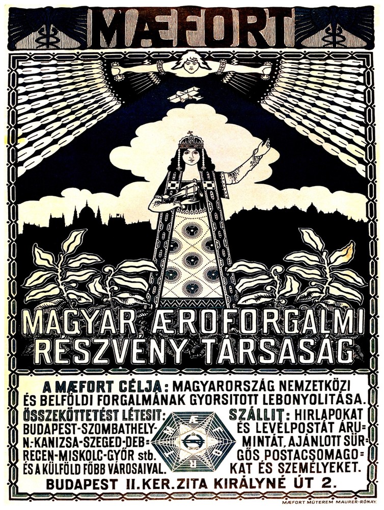 Decor Travel Poster.Fine Graphic Art Design.BUDAPEST Godess.Home Wall Art.632