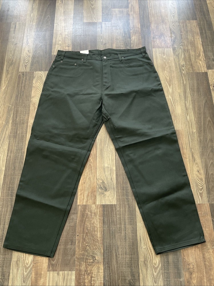 Ben Davis 615 Pants Green Olive 50/50 Blend Mens W44 L32 Vintage Dead Stock
