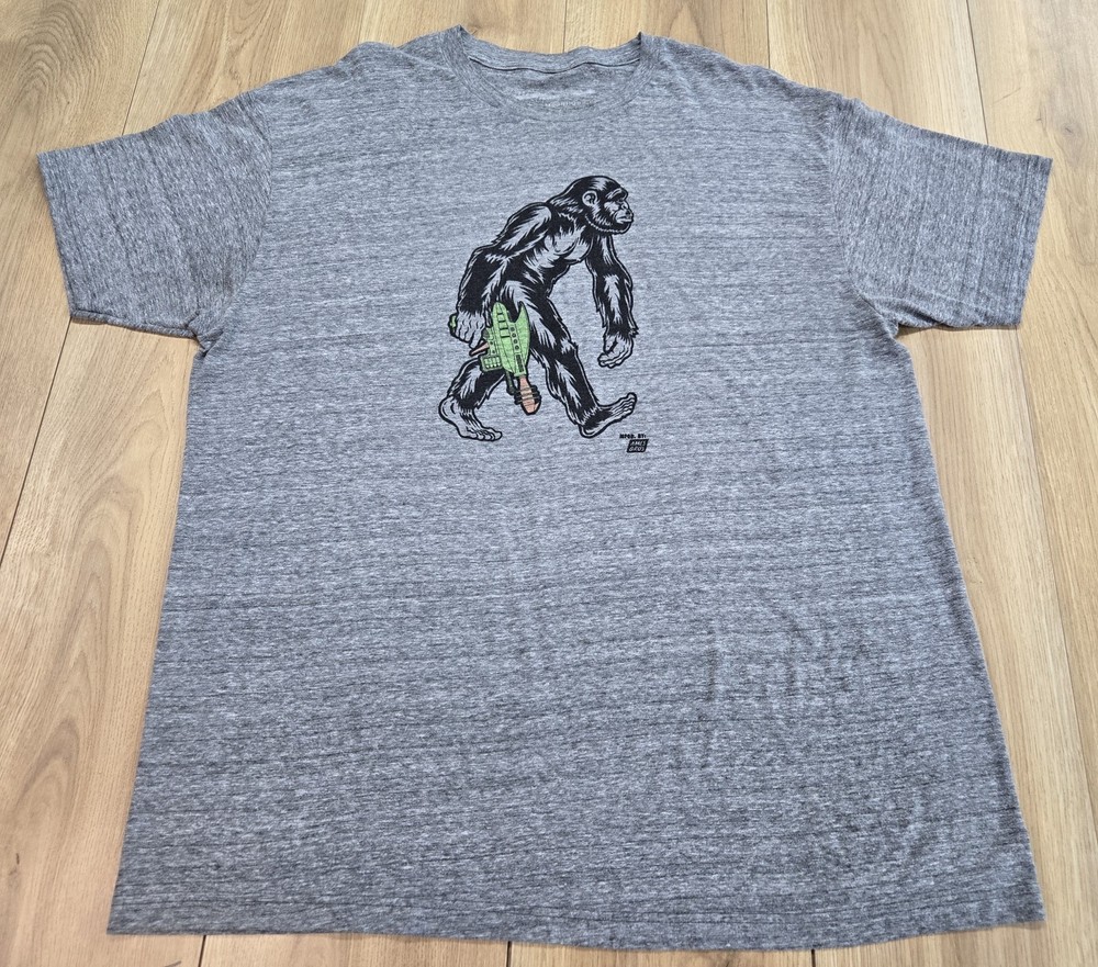 Ames Bros Bigfoot W/Laser Gun Printed T-Shirt Mens Sz XL, Gray, Lightweight