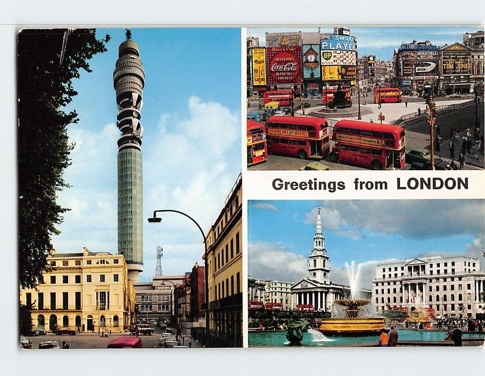 Postcard Greetings from London England