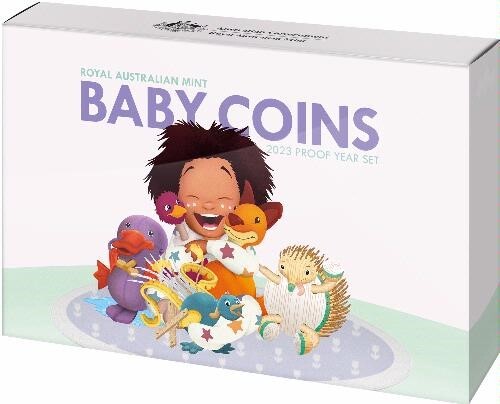 Australia: 2023 Year Baby Proof Set with new Redesigned Coins QEII