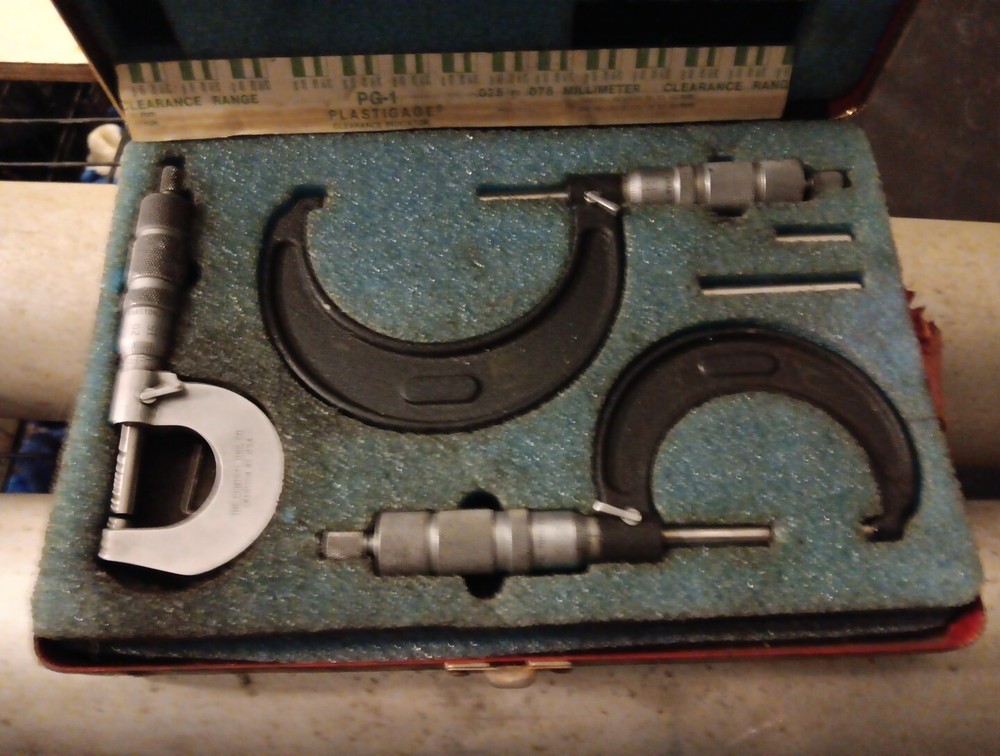 Vintage Central Tool Company Micrometer 4 Piece Set Cranston Rhode Island Read